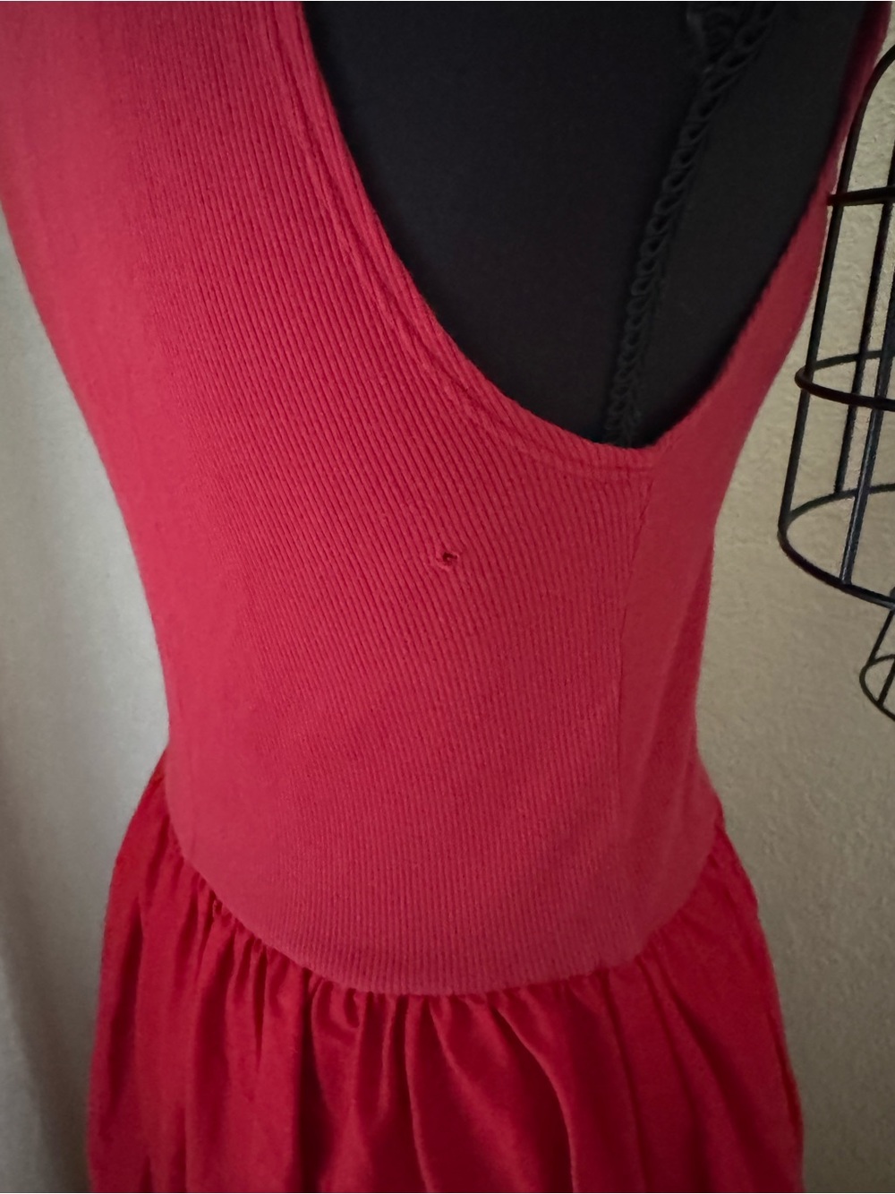 Reformation Sai Maxi Dress Red Mock Neck Sleeveless Small - Picture 9 of 10